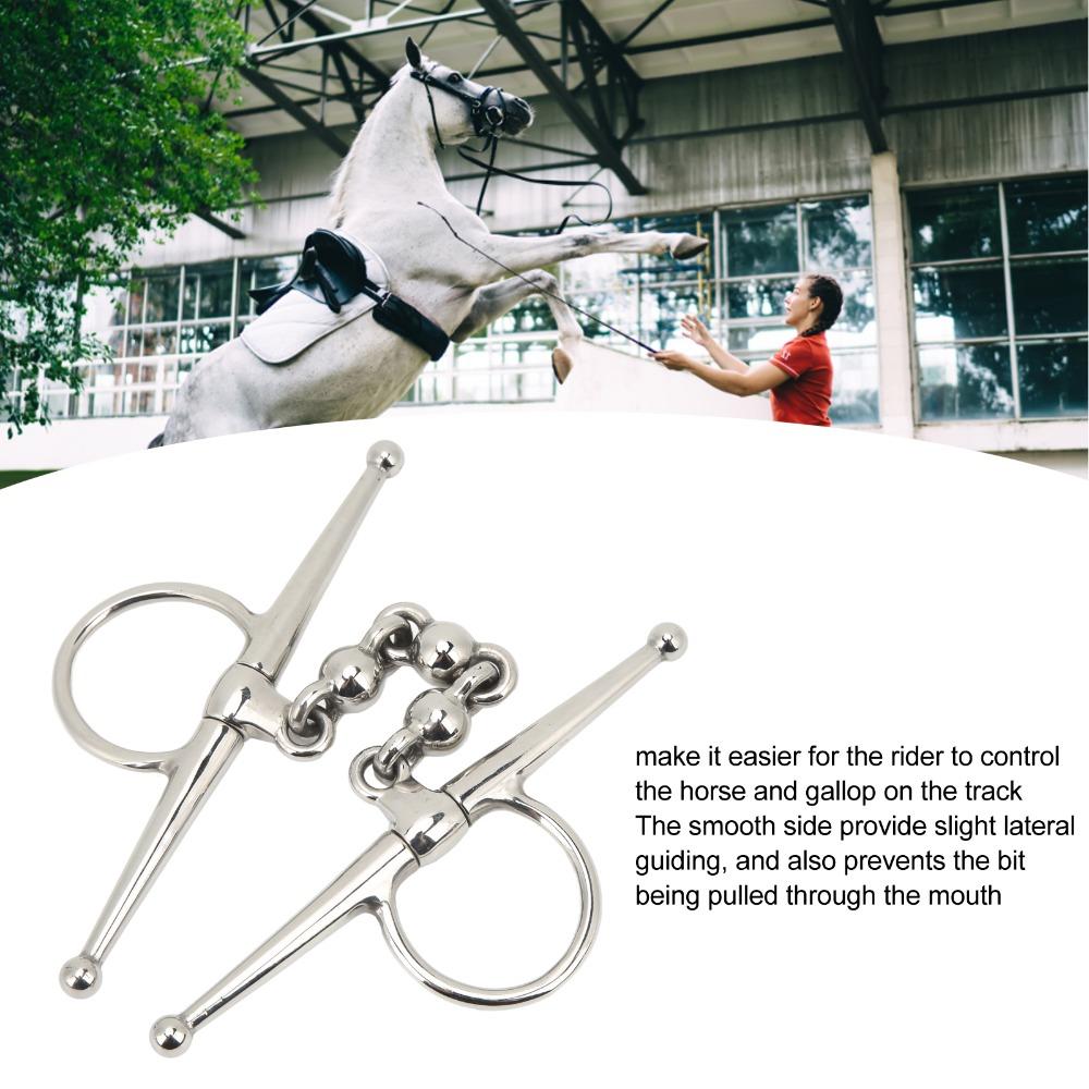 Ball Chain Design Horse Mouth Bit 135mm Length Horse Riding Bit Horse Riding Equipment Riding Use