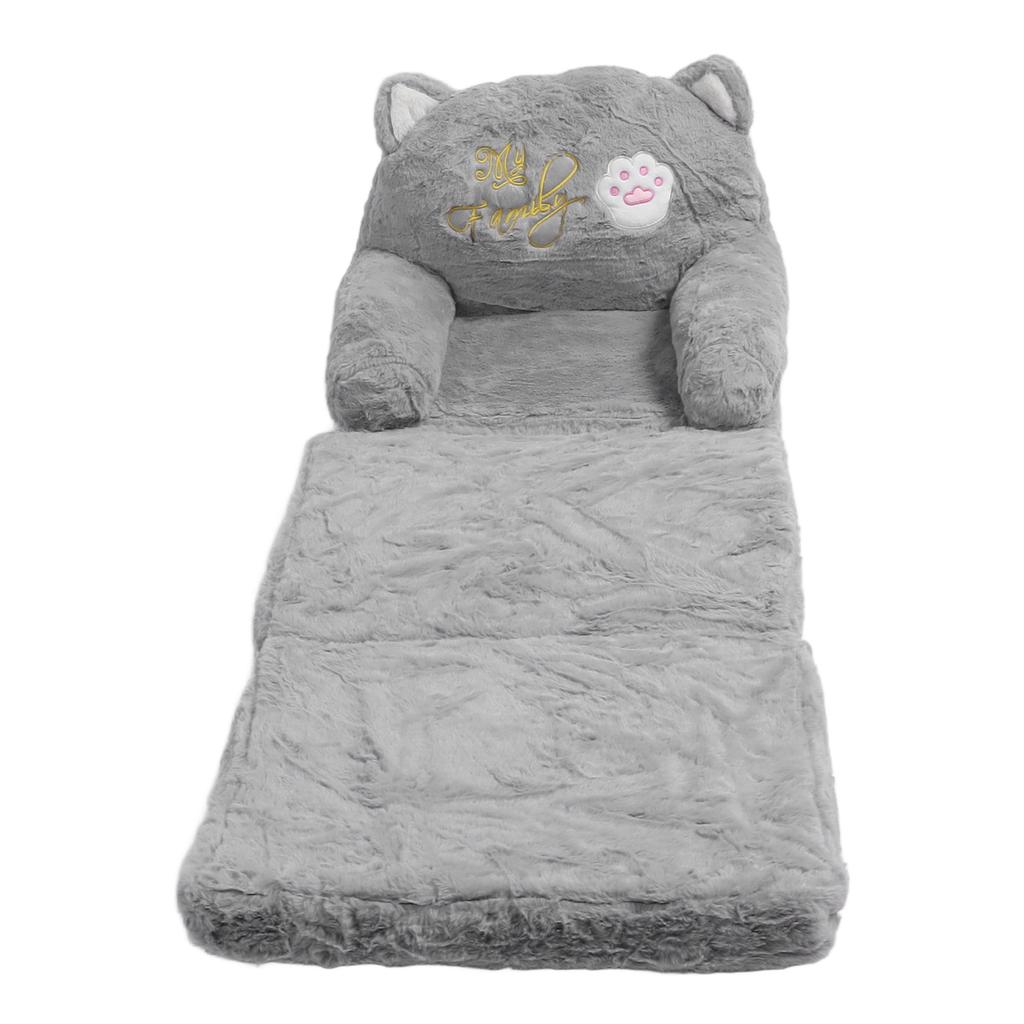 Детский диван для малышей, милый мультяшный кот, раскладной диван-кровать с подлокотниками для малышей