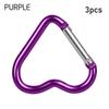 Hanging Outdoor Camping Tool Aluminum Carabiner Heart-shaped Buckles Keyring Hook Keychain Clip