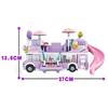 486PCS Girl Friends Double-Storey Star Rabit Bus Building Blocks Toys STEM Bricks Toys Friends Figures Flower Christmas Day Purple Color Toys Girls