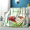 Ladybug Home Customize Your Name Blankets Comfortable Soft Lightweight Multiseasonal Blanket For Picnics Sofas Offices Beds Living Rooms Perfect Gift