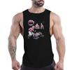 Men'S Fashion Street Style Muscle Cartoon Print Summer Outdoor Casual Comfort Basketball Sports Multi-Color Gym Vest
