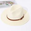 Соломенная шляпа-панама, женский джазовый цилиндр, мужская и женская весенне-летняя соломенная шляпа, модная солнцезащитная шляпа и солнцезащитный козырек.
