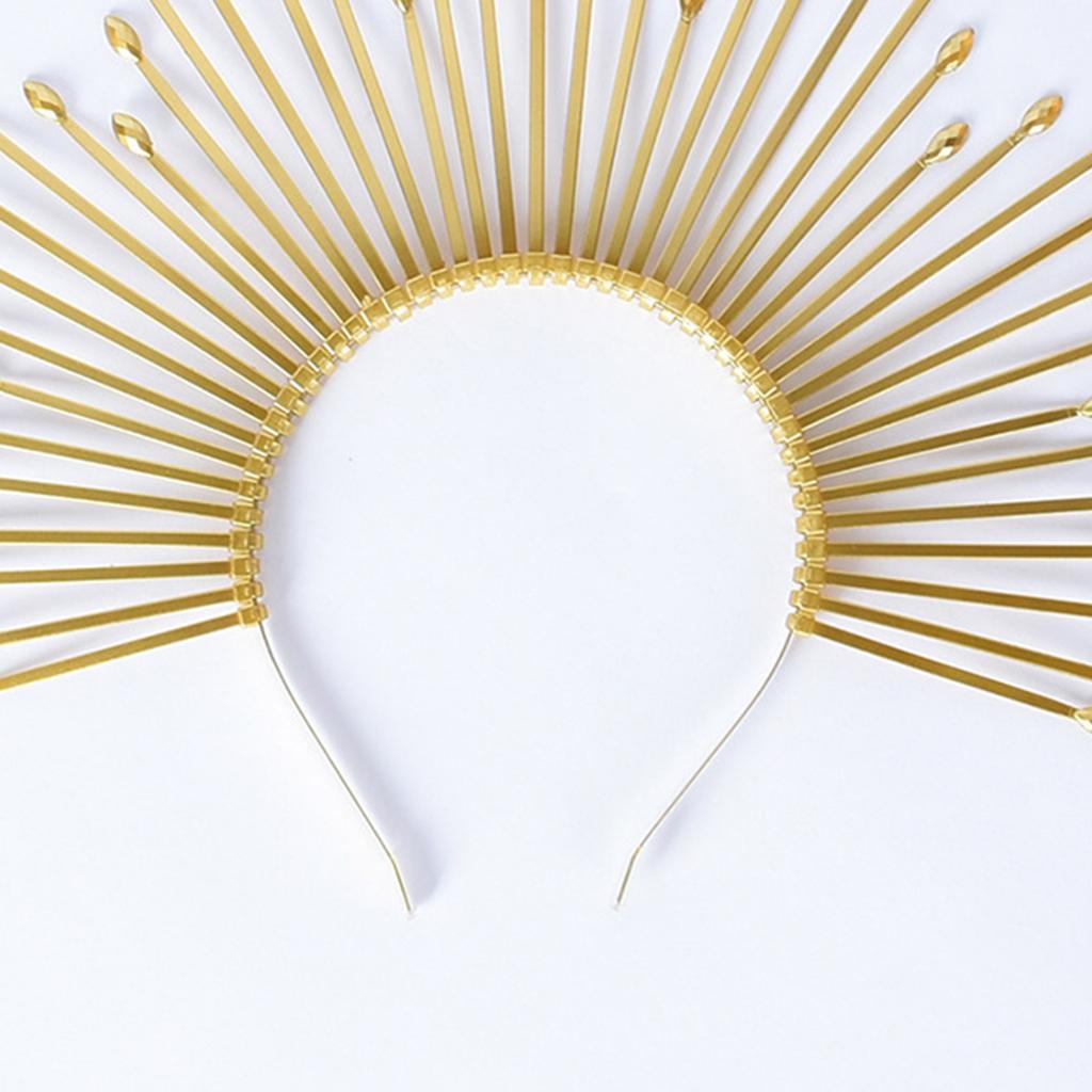 Goddess Halos Hairband Stylish Crown Halloween Cosplay Headdress Jewelry Elegant Headband for Weddings and Parties