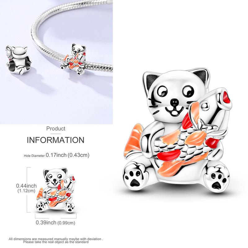 Charms Plata De Ley 925 Devil's Eye Infinity Eternal Symbol Dragonfly Positioning Buckle Charms Fit Women DIY Jewelry