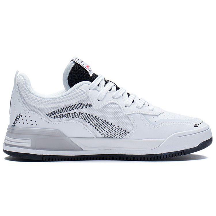 Li Ning Weigu V1 противоскользящие прочные низкие кроссовки для скейтбординга женские белые черные AGCS030-6