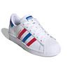 adidas Оригинальные SUPERSTAR J Низкие Детские Скейтбордические Кроссовки Белый Красный Синий Подростки FW5851