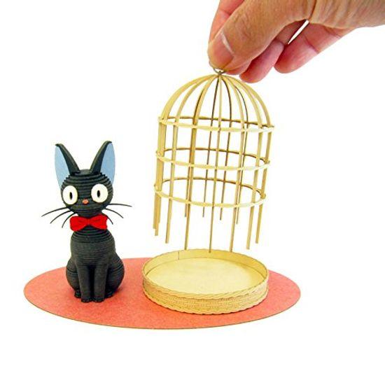 Набор для миниатюрного искусства Sankei Studio Ghibli Series Delivery Service Jiji Paper Craft Kiki's Non-Scale MK07-25