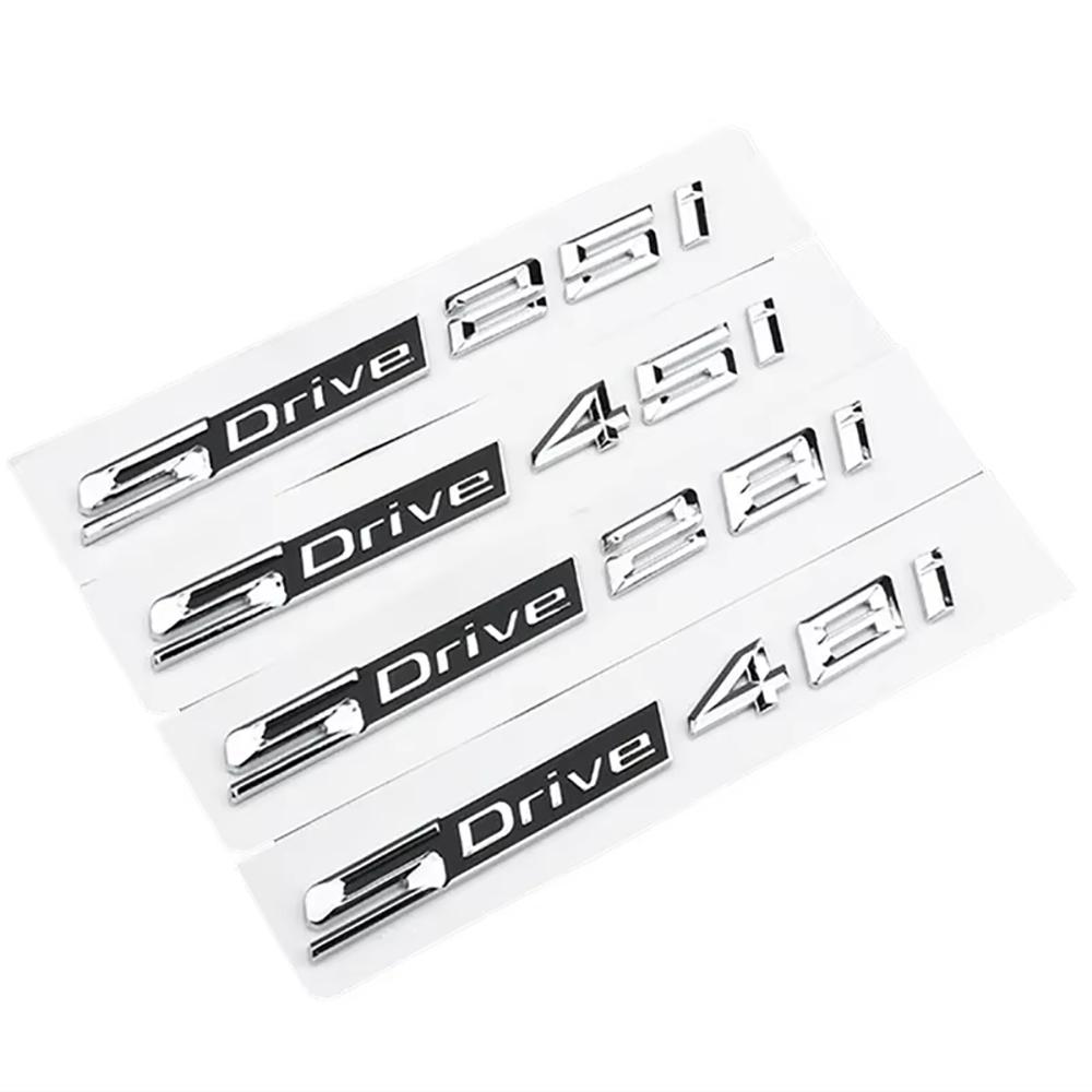 3D SDrive 18i 20i 23i 25i 50i 30i 35i 40i 45i Letter Logo Car Rear Trunk Badge Emblem Decal Sticker For BMW X1 X2 X3 X4 X5 X6 X7 yj2
