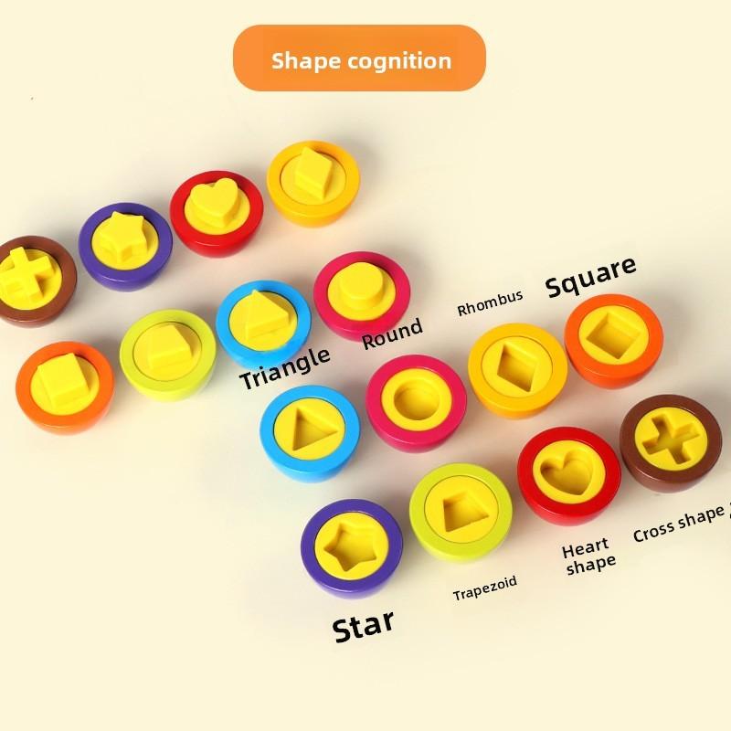 Educational Egg Wooden Shape Matching Toy For Brain Development Cognitive Skills