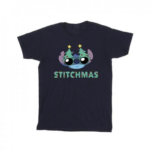 Disney Mens Lilo & Stitch Stitchmas Glasses T-Shirt