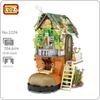 LOZ 1226 Forest Cabin Shoe House Rabbit Animal Flower Tree 3D Model DIY Mini Blocks Bricks Building Toy for Children Gift No Box