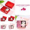 День святого Валентина 6 цветов Мыло Цветочный подарок Коробка роз Медведи Букет Фестивальный подарок