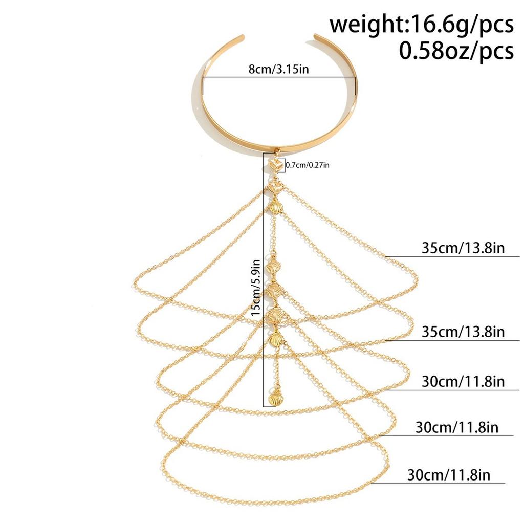 Ювелирные изделия простой браслет-цепочка с бахромой на руку ретро модный сексуальный многослойный браслет с бахромой инкрустированная цепочка на руку