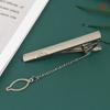 1Pc  Men Silver Necktie Tie Clip Stainless Steel Plain Clasp Bars Pins Clips