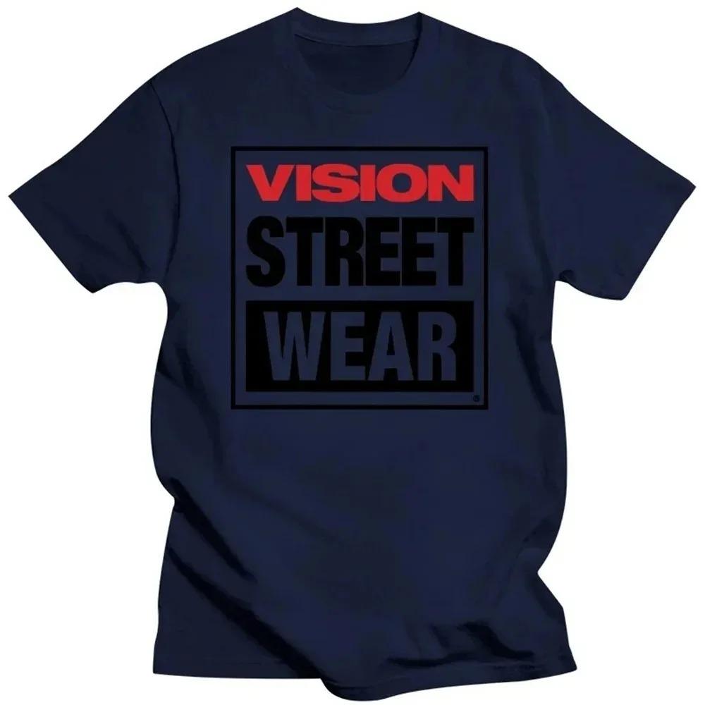 New 100% Cotton Men's Visual Street Wear T-shirt Visual Street Wear T-shirt Blank Vintage Summer Top Suitable for Men's T-shirts