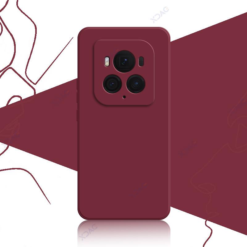 Роскошные двухслойные чехлы для Honor Magic6 Magic 6 Pro Ultimate 6Pro 6Ultimate 5G Square Liquid Silicone Phone Armor Coque