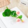 Mini Lotus Flower Artificial Fake Flowers Simulation Lotus Leaf  Bedroom Wedding