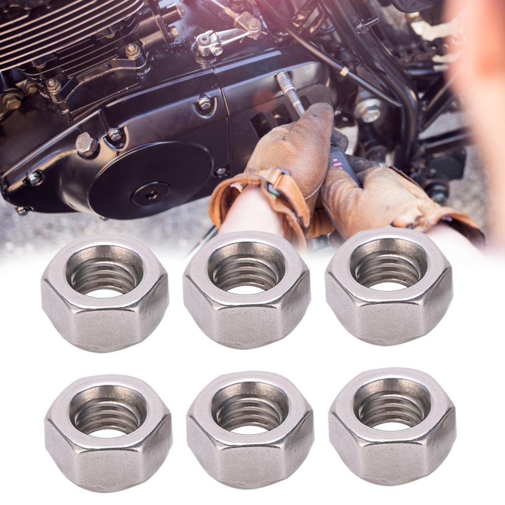 100pcs Practical Hex Lock Nuts Premium Nylock Insert Nut Versatile Stainless Steel Nut Construction