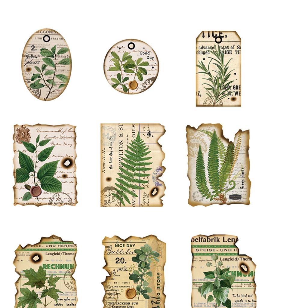 40 листов винтажных наклеек с прозрачным узором универсальные портативные декоративные наклейки для блокнота