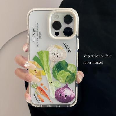 Креативный чехол для телефона с овощами, подходящий для телефонов Apple