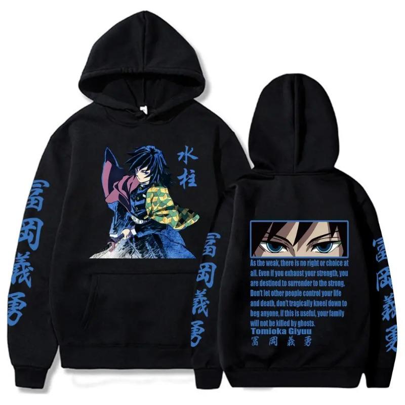 Japanese Animation Kamado Nezuko Rengoku Kyoujurou Hoodies Harajuku Akaza Agatsuma Zenitsu Streetswear Tops Sweatshirt