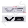 V6 Engine Displacement Logo Emblem ABS Car Sticker Badge for Toyota Alphard Rear Trunk Tailgate Stickers Car Styling Accessories
