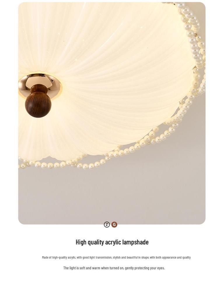 Французский потолочный светильник «Жемчужина» середины века для спальни, столовой или кабинета