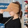 Ear Protection Hat Female Four Seasons Warm Knitted Duck Tongue Baseball Cap Ladies Korean Version of The Tide of Knitted Warm Cap