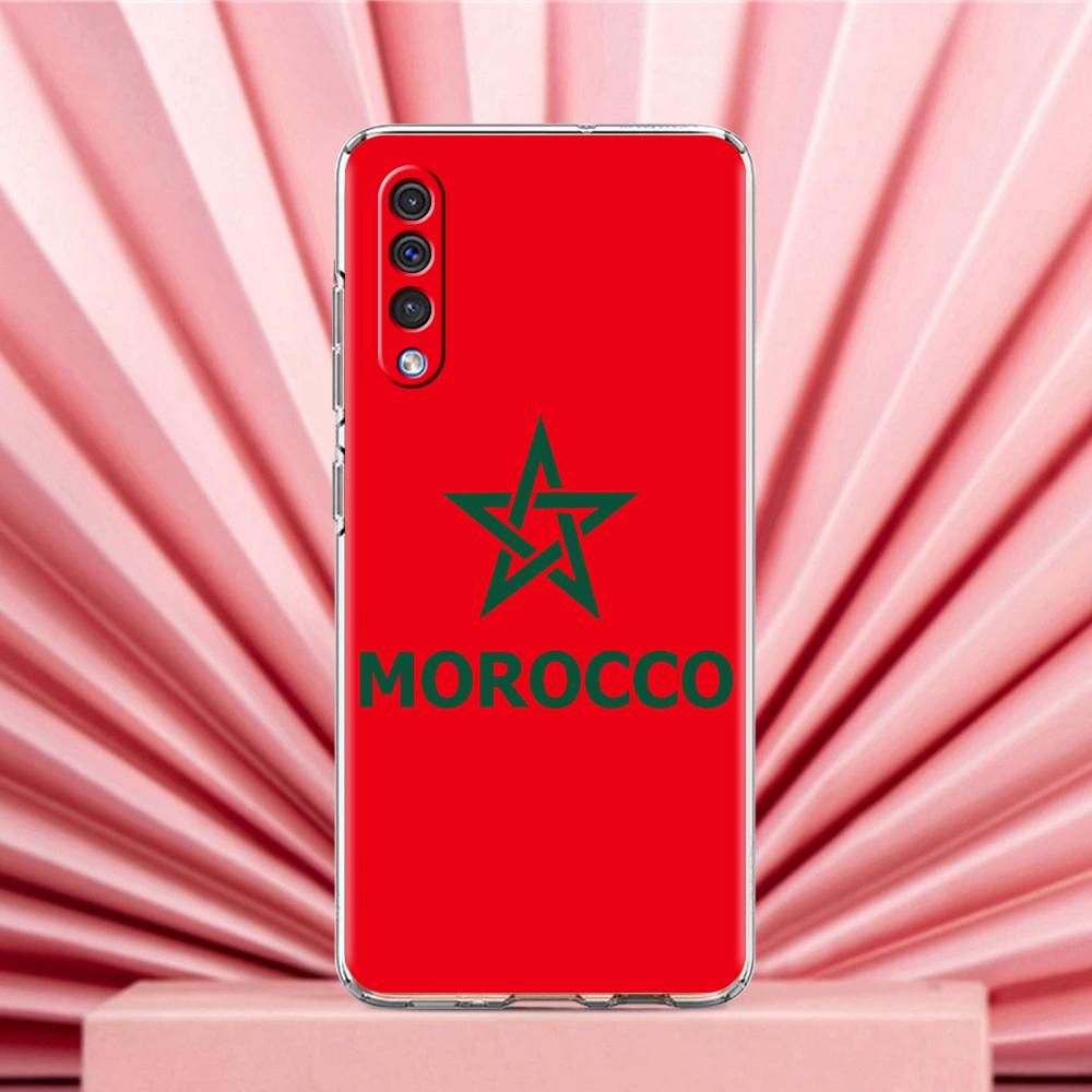 Чехол для телефона Samsung A56 A36 A26 A24 A16 A14 A12 A32 A50 A70 A22 A40 A34 A54 A42 A52 5G A04s A06 Крышка Флаг Марокко Футбол