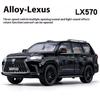 Большой 1:18 Lexus LX570 Внедорожник из металлического сплава Литой автомобиль Модель автомобиля Детская игрушка Подарок на день рождения для мальчиков