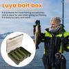 Ящик для хранения рыболовных приманок с несколькими отделениями Компактный дизайн Малый размер Чехол-органайзер для рыболовных принадлежностей