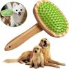 Dog Cat Grooming Brush Rubber Massage Cleaning Brush Pet Bath Epilator Massage Comb Short And Long