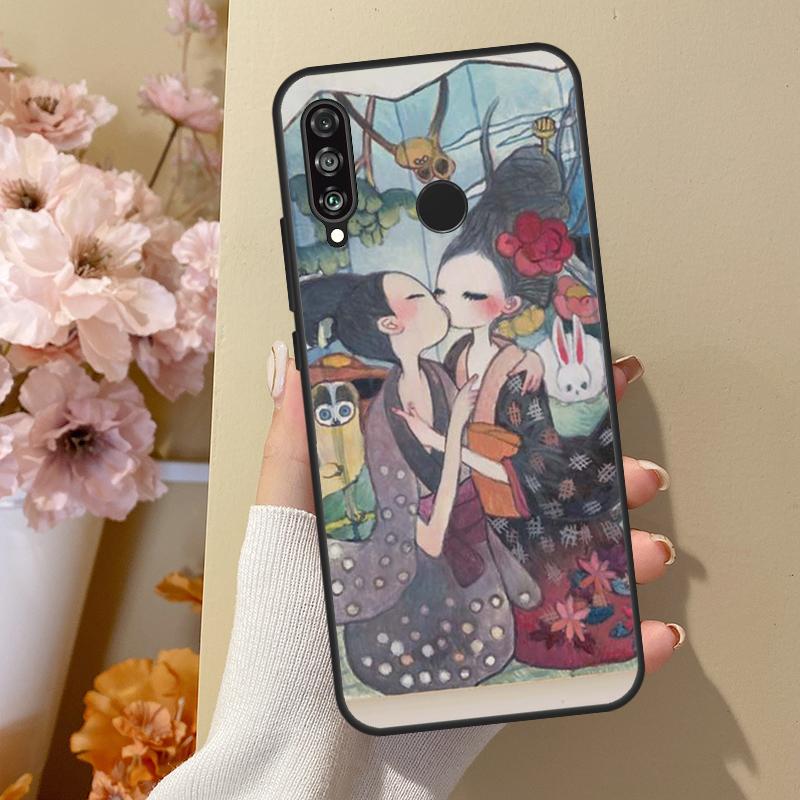 Aya takano Для Huawei Nova 12i 8i 11i 12s 9 10 SE Y60 Y70 Y90 Y72 Y73 Y61 Y91 P60 Pro P30 P40 Lite Чехол
