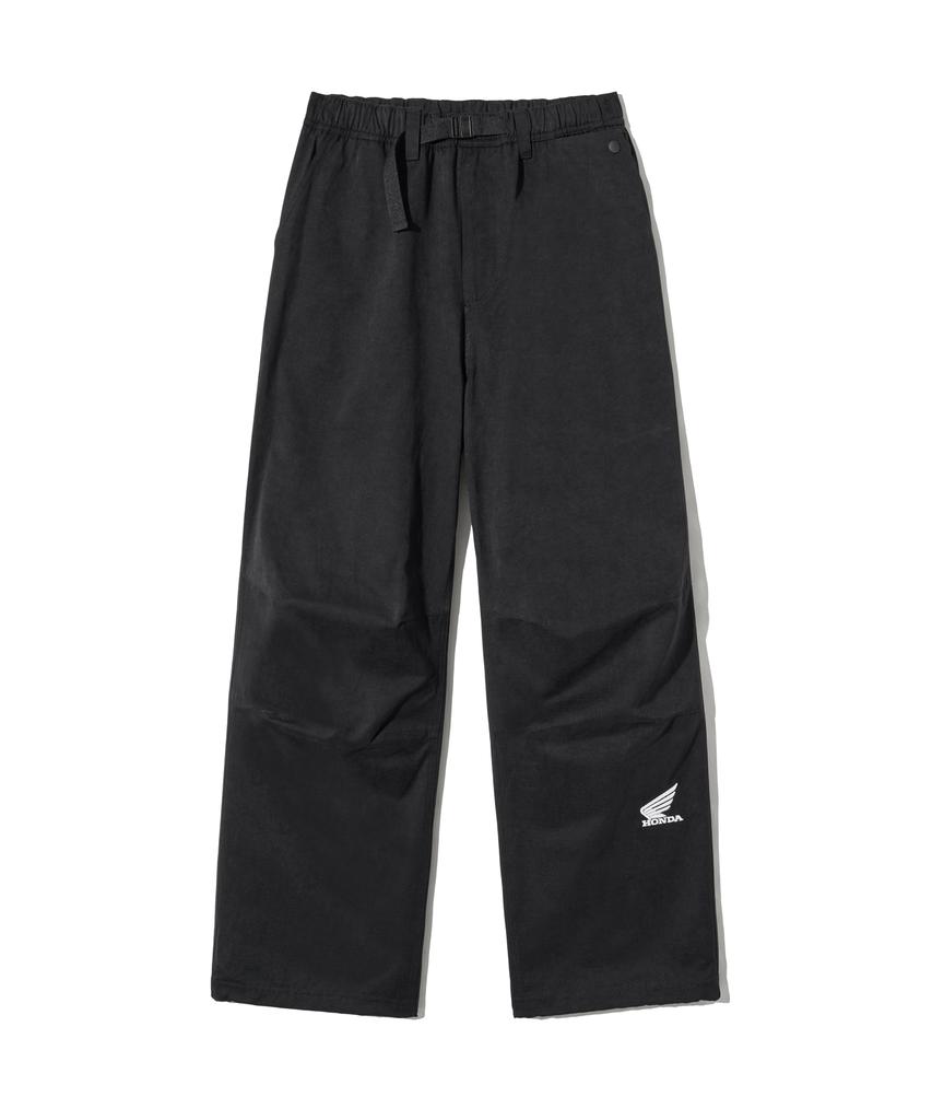 PHYPS MOTORCYCLE H-Tech Peach Cotton Strap Pants Black