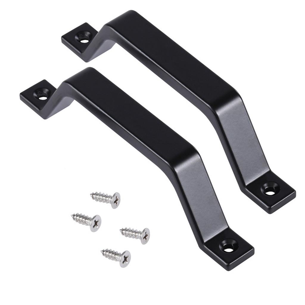 2Pcs Elegant Sliding Barn Door Handles 6.10Inch Aluminum Alloy Pull Accessory for Kitchen Cabinets and Furniture Door