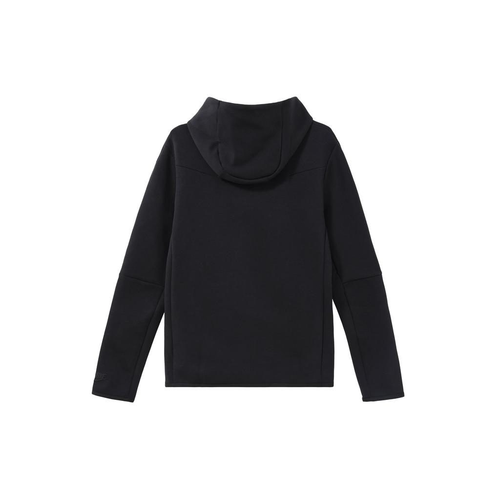 Nike Толстовка с капюшоном из технического флиса с логотипом и шнурком Мужские топы черного цвета DX0578-010