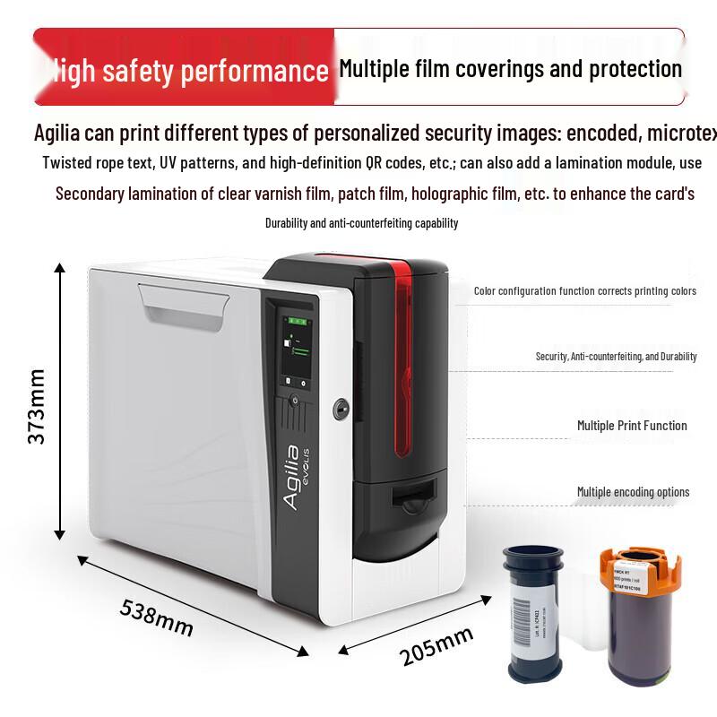 Gudecard E-Agilia Re-transfer ID Card Printer