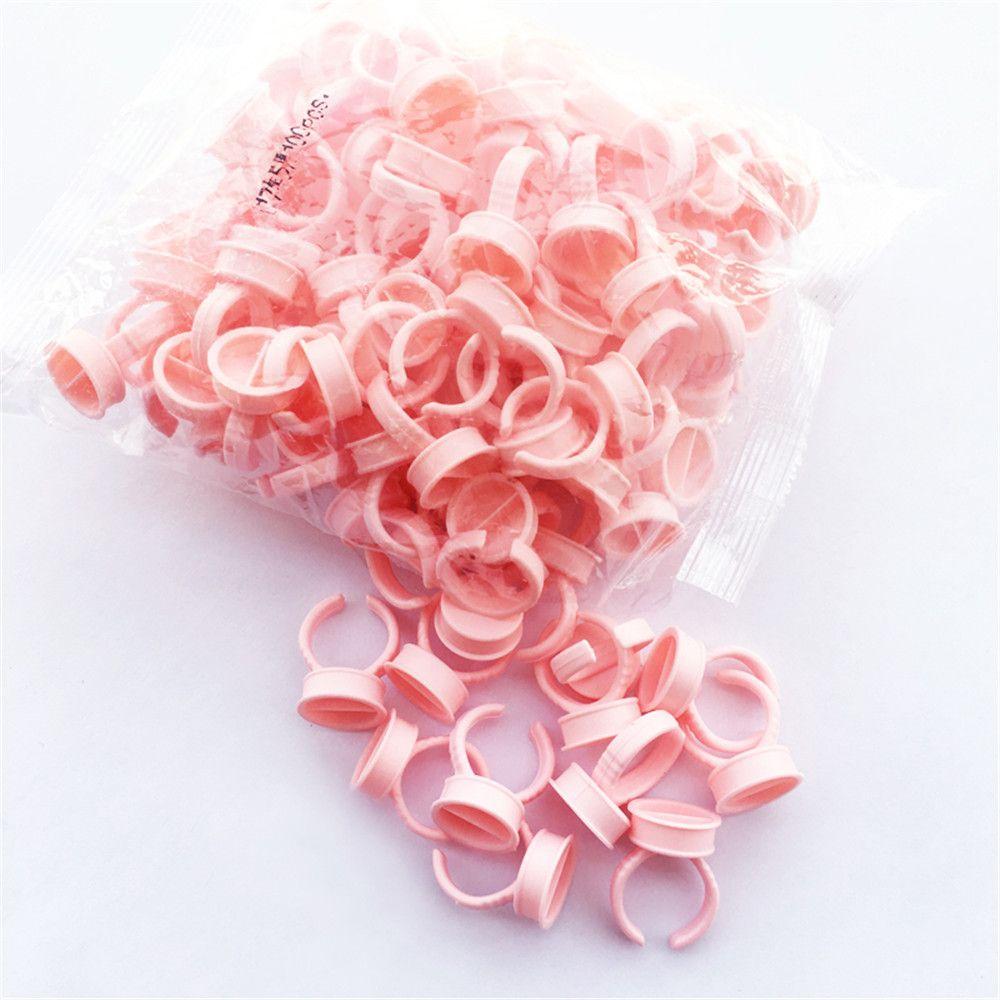 100/200 шт. Новые одноразовые контейнеры для макияжа, пигмента, чернил, клея, ресниц, палетки, кольца для татуировок