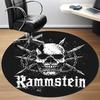 1 шт. Круглый ковер Rammstein Metal Death Office, Коврик для помещений, Подходит для офиса, спальни, гостиной, домашнего декора, Декор комнаты a0926107