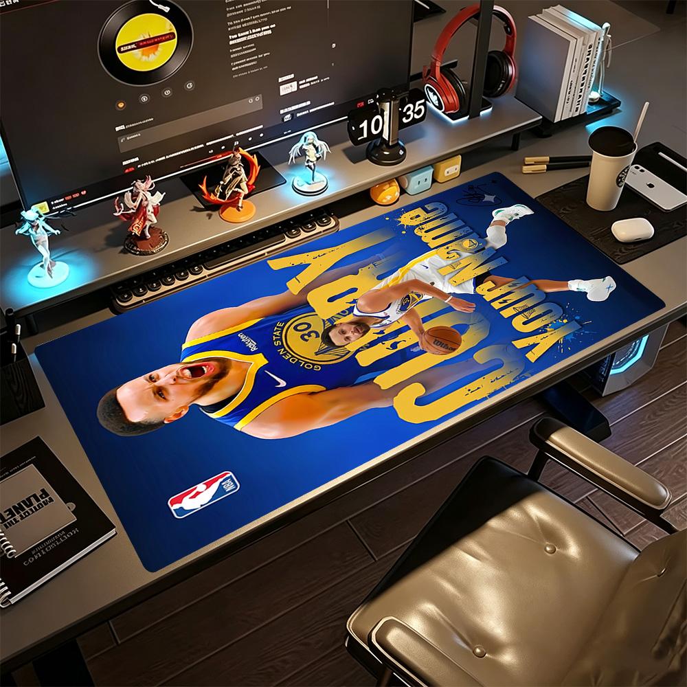 Golden State Warriors Poster Customize Your Name Mouse Pad Desk Mouse Pad Study Desk Mat Non-Slip Rubber Bottom