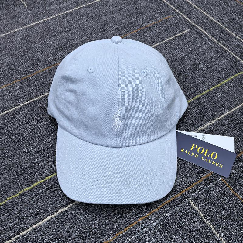 RL Ralph Gray Бейсболка-поло с вышивкой логотипа-лошадки - Унисекс, мягкий верх