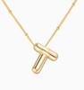 LT-12056 Stainless Steel 18K Gold Balloon Letter Necklace Silver Bubbles 26 English Alphabet Pendants Jewelry