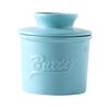 Ceramics Butter Crock with Lid French Butter Dish Keeper Counter Spreadable Soft Butter Container Storage Jar