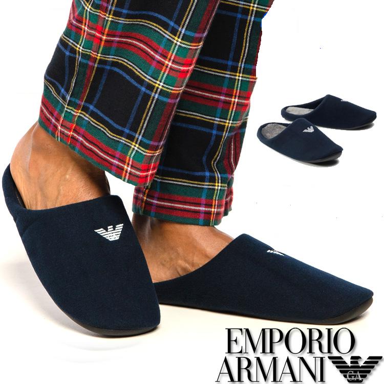 Emporio Armani branded men's slippers - Super Gift - Size: S