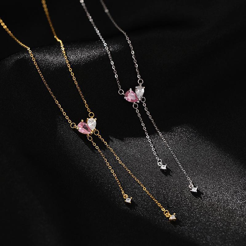 Ожерелье Banyan Tree S925 Silver Simple Heart Tassel - женская роскошная цепочка на ключицу