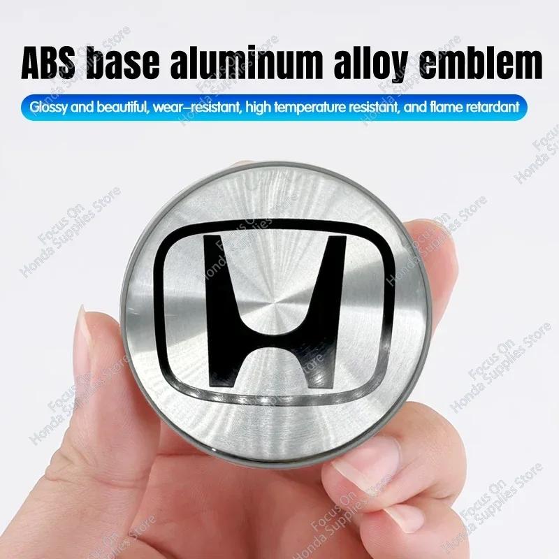 4PCS For Honda Civic Fit Jazz Accord Pilot City HRV Car Wheel Center Covers Decoration Badge Auto Hub Caps Emblem Replacement CUJ3