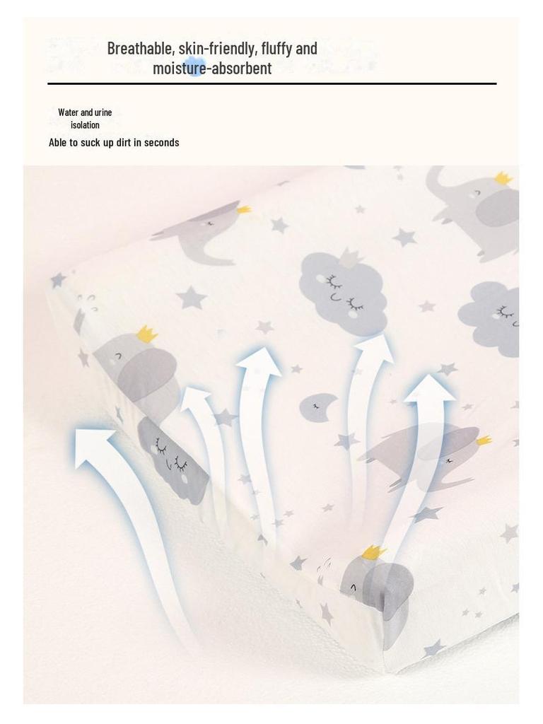 Мягкий трикотажный чехол для пеленального столика - дизайн Cross-Border со съемной тканью