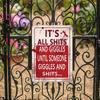It's All Shits and Giggles Until Giggles and Shits Happen Funny Metal Tin Sign Vintage Bathroom Laundry Room Wall Decor Art