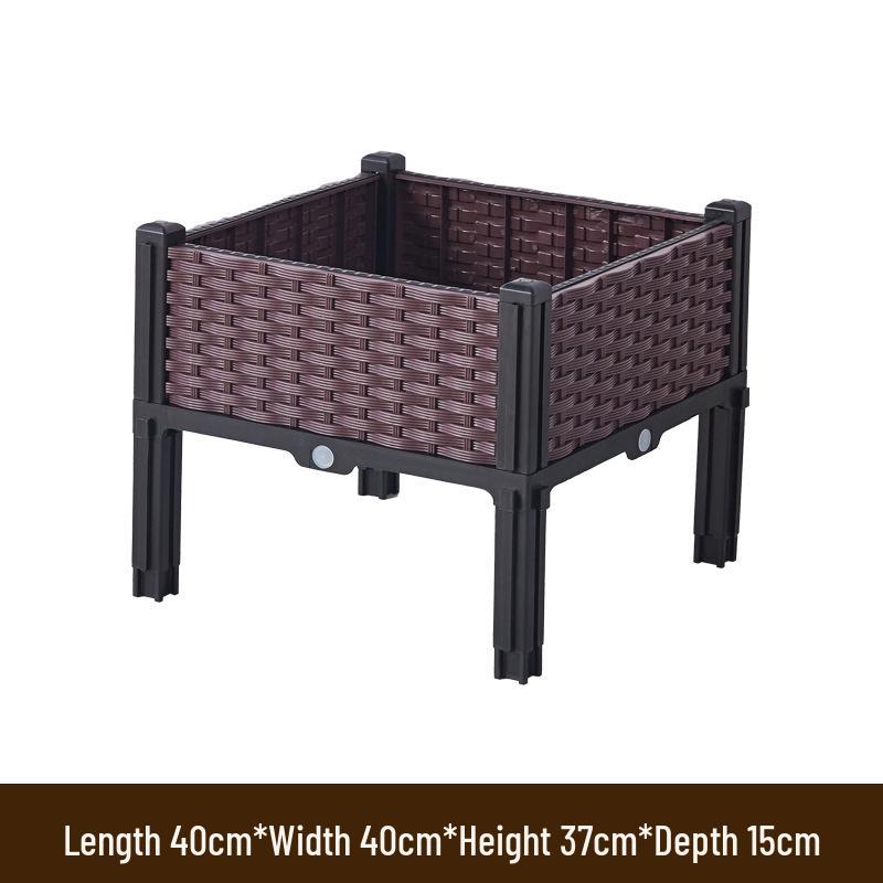 Rectangular Balcony Greenhouse Seedling Box for Indoor/Outdoor Vegetable Planting